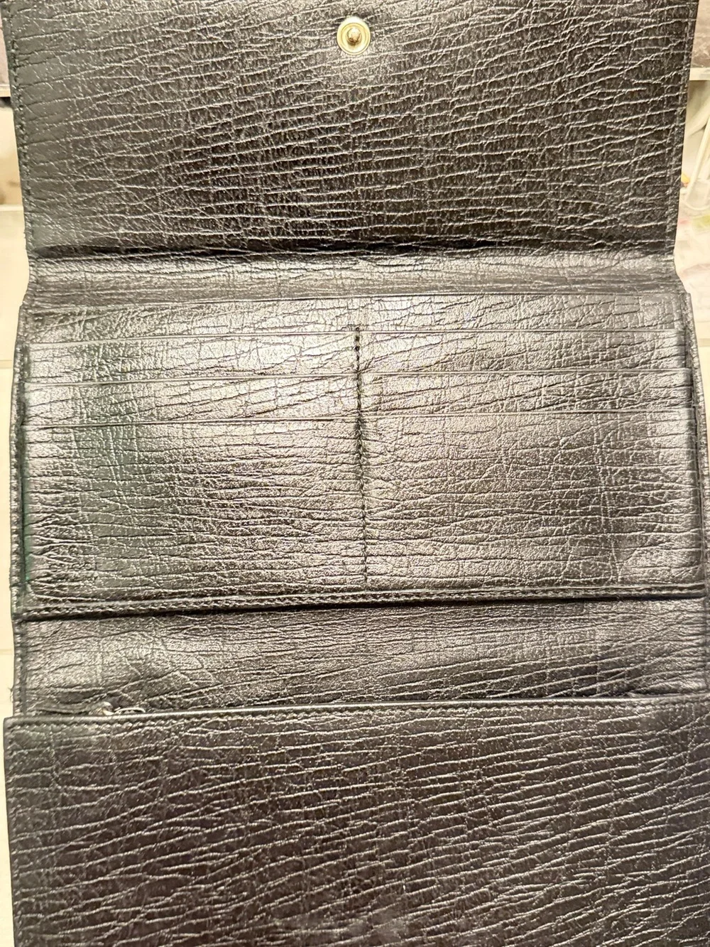 Gucci Black Canvas & Leather Project Wallet